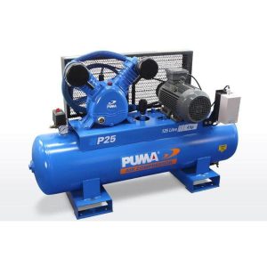 Puma P25 125L 4.0HP 3kW 415V 6.4Ah Belt Drive Air Compressor
