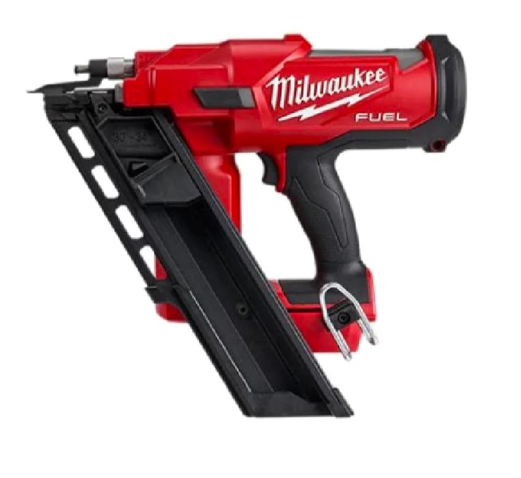 The Milwaukee M18FFN-0C is an 18V cordless FUEL framing nailer with a 30-34 degree angle (Skin Only)