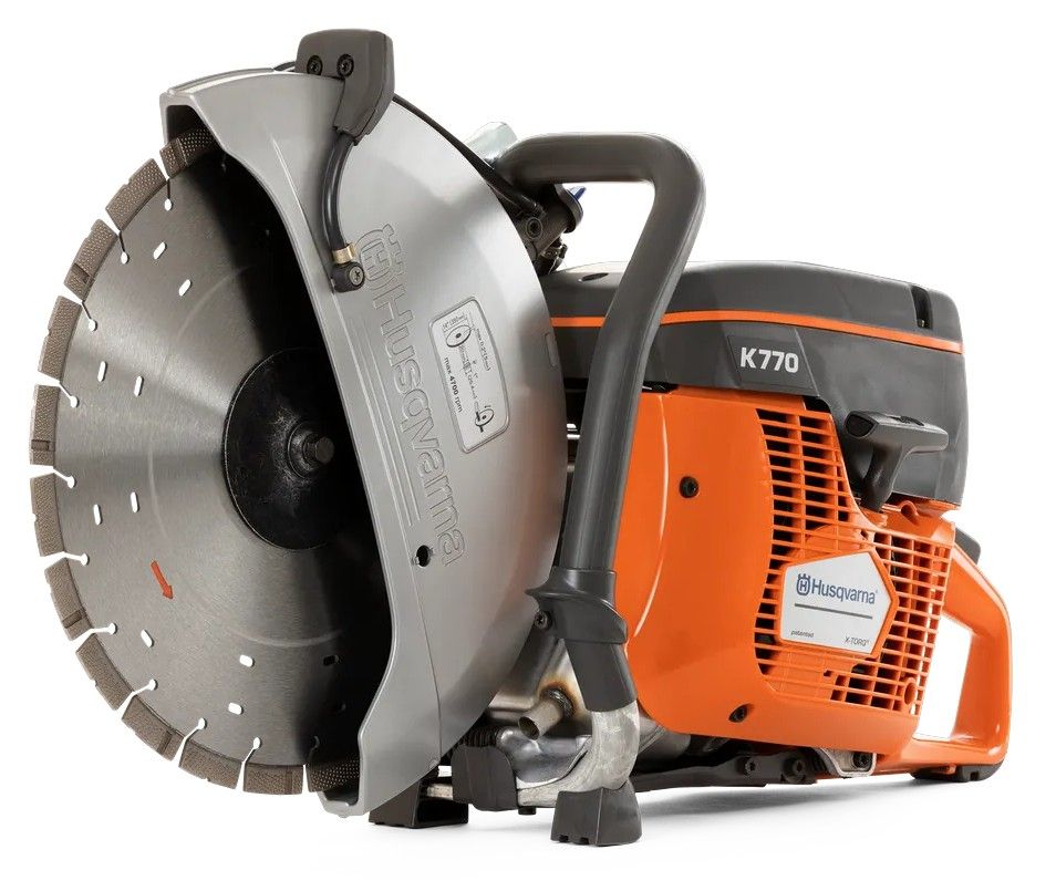 Husqvarna K770 Power Cutter with 14-inch blade for concrete cutting